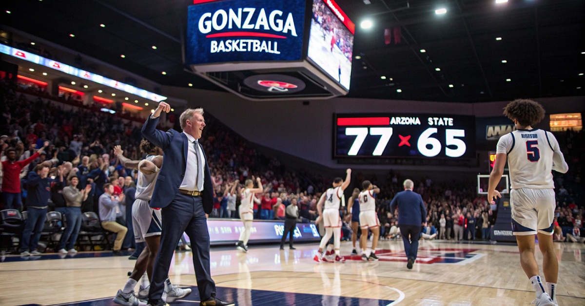 Gonzaga Basketball Dominates Arizona State